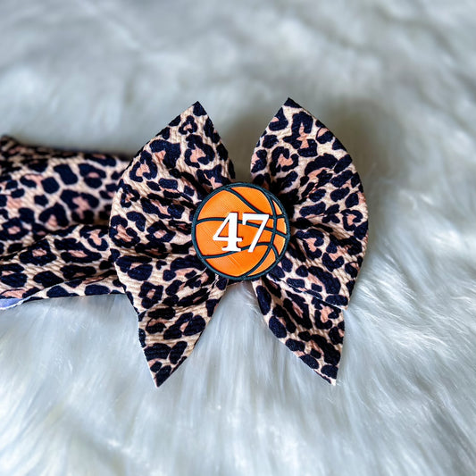 Basketball Bow Clips - PREORDER