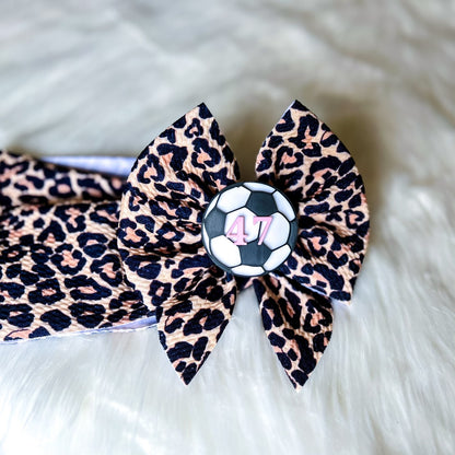 Soccer Bow Clips - PREORDER