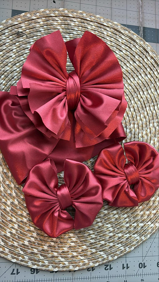 Dusty Red Satin