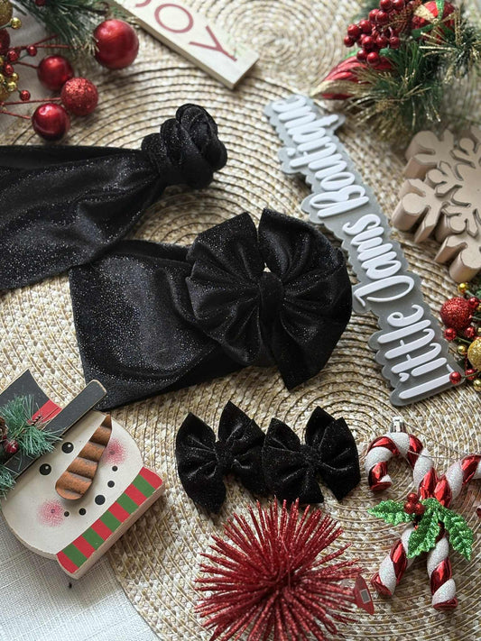 Glitter Black Velvet