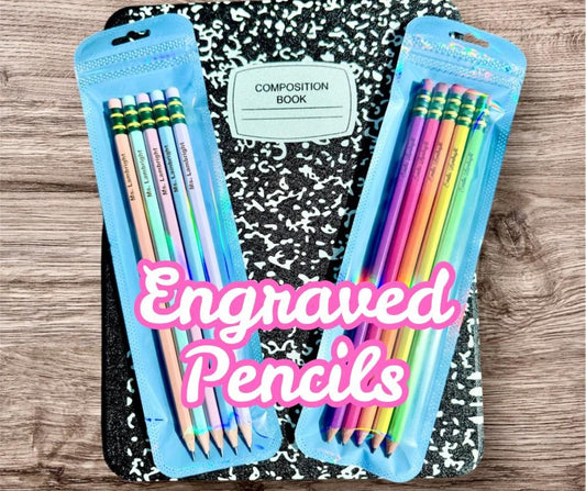 Personalized Engraved Pencils - Ticonderoga