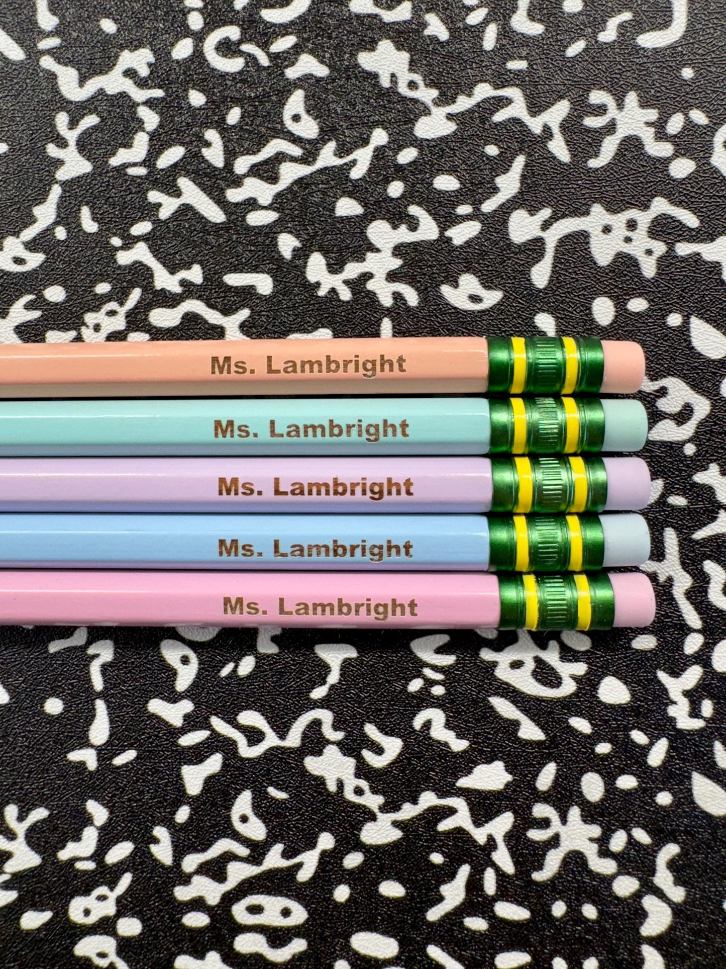 Personalized Engraved Pencils - Ticonderoga