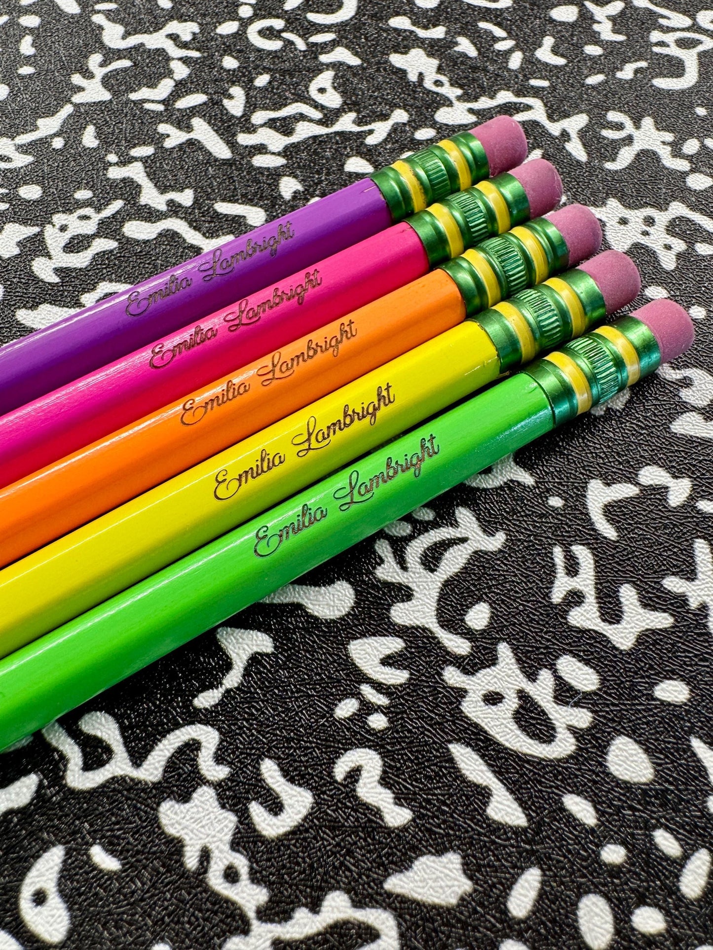 Personalized Engraved Pencils - Ticonderoga