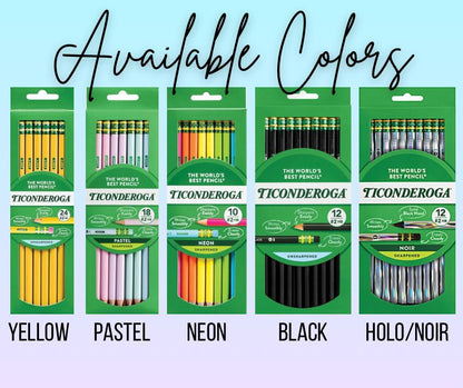 Personalized Engraved Pencils - Ticonderoga
