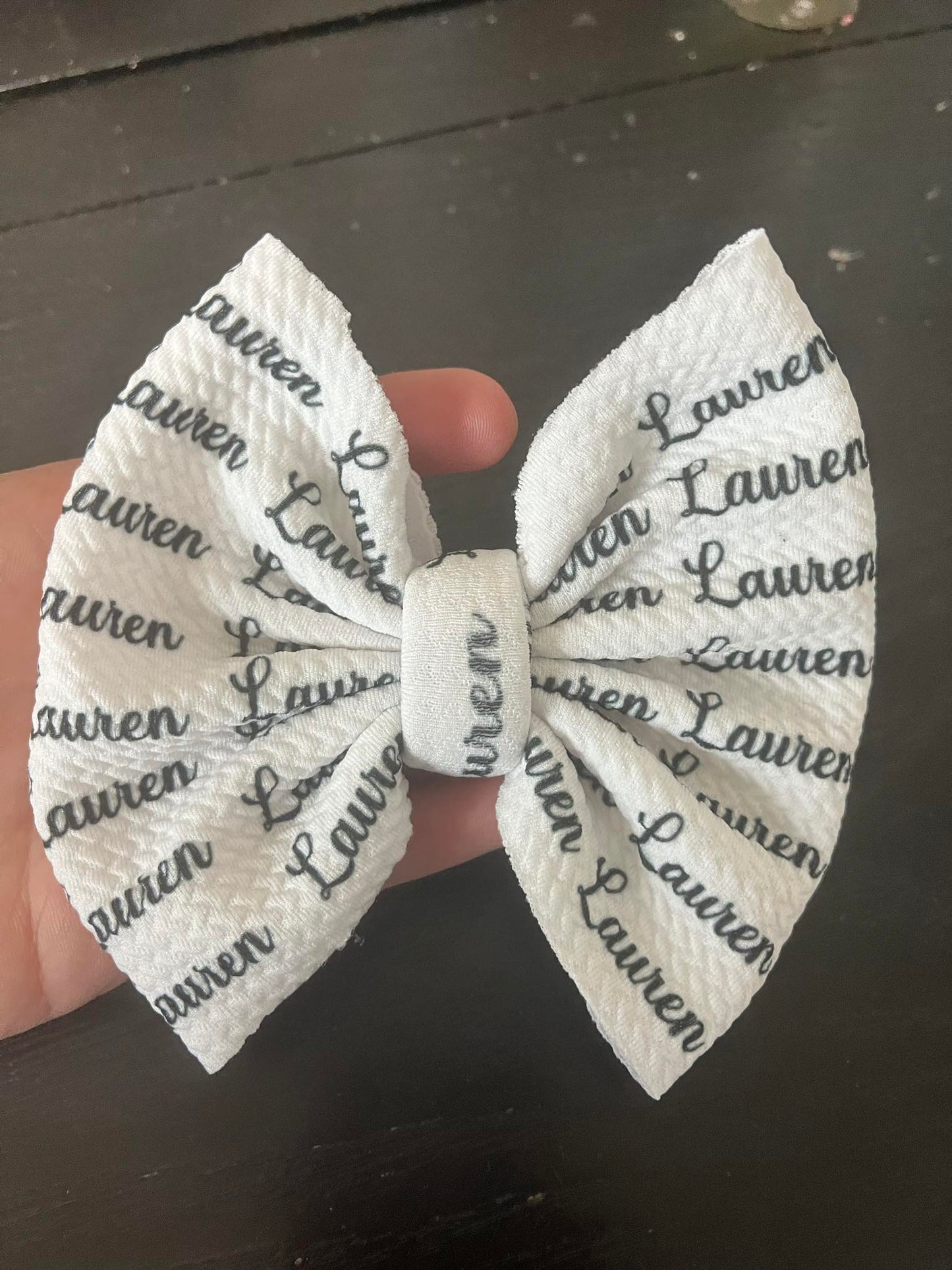 Lauren Name Bow