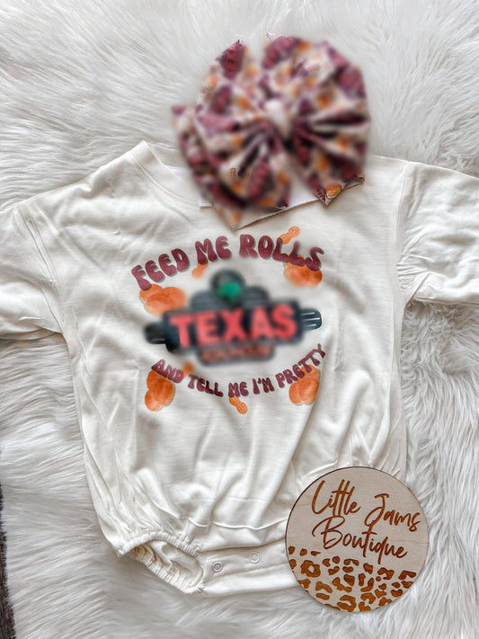 Roadhouse with matching Bow T-Shirt/Romper
